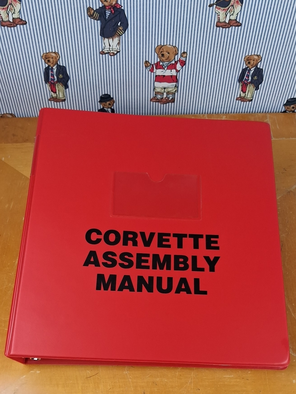 1968 Corvette Chevrolet Assembly Instruction Hard Plastic 3 Ring Manual